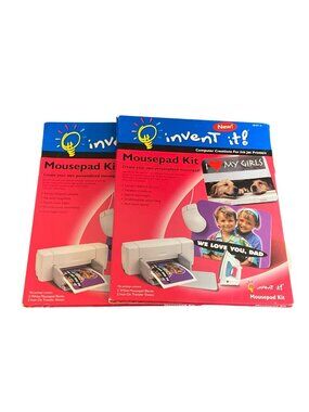 Invent It 2000 Mousepad Kit 18417-0 Personalize Computer Creation Ink Jet print